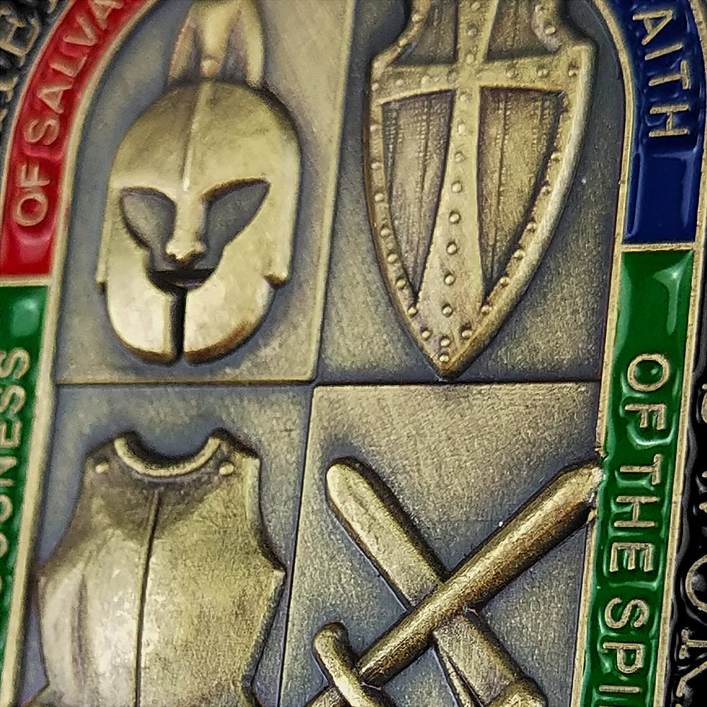 Put on The Whole Armor of God Dog Tag Pendant Necklace mysite