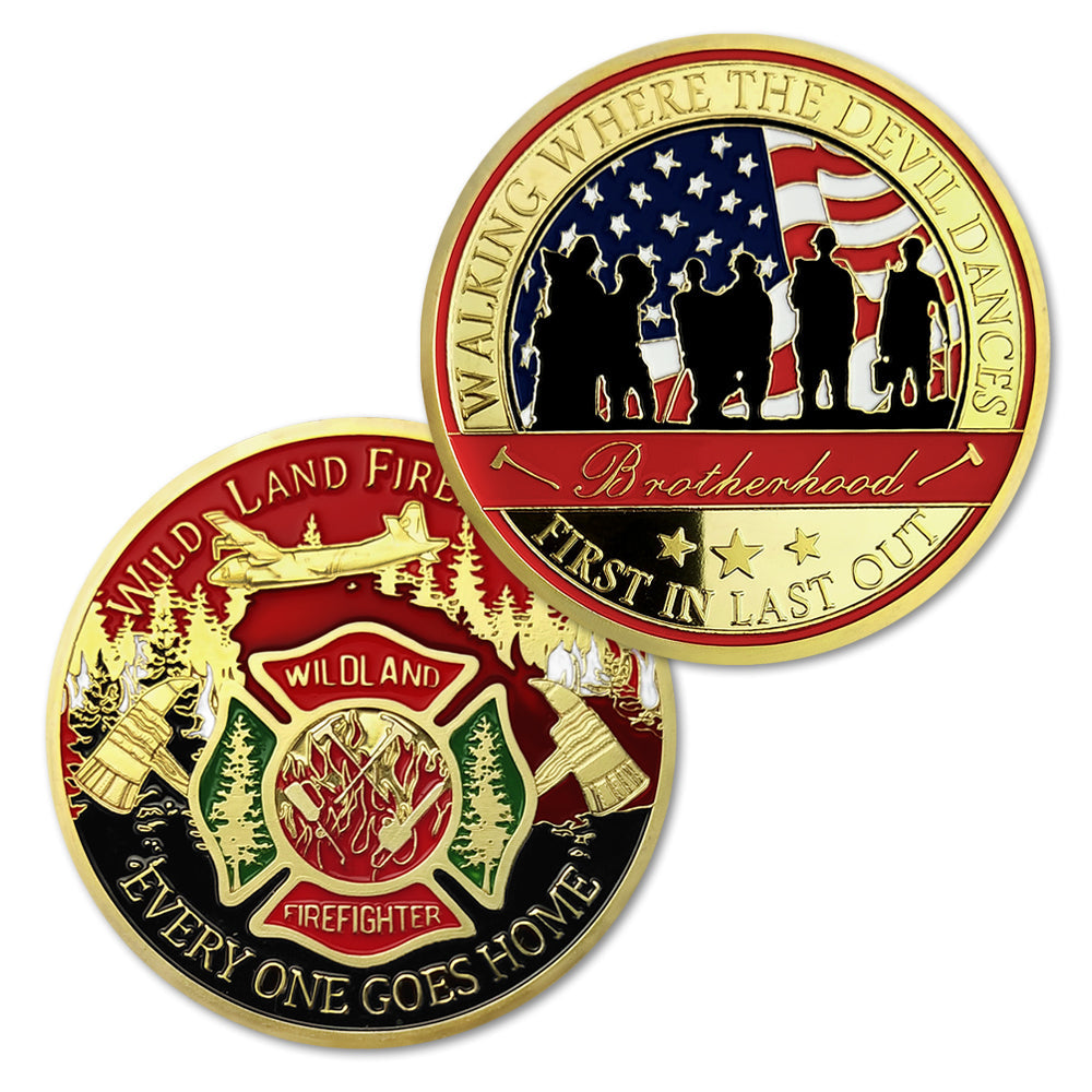 Fire Department Firefighter Brother Challenge Coin Thank You Appreciation Coin mysite