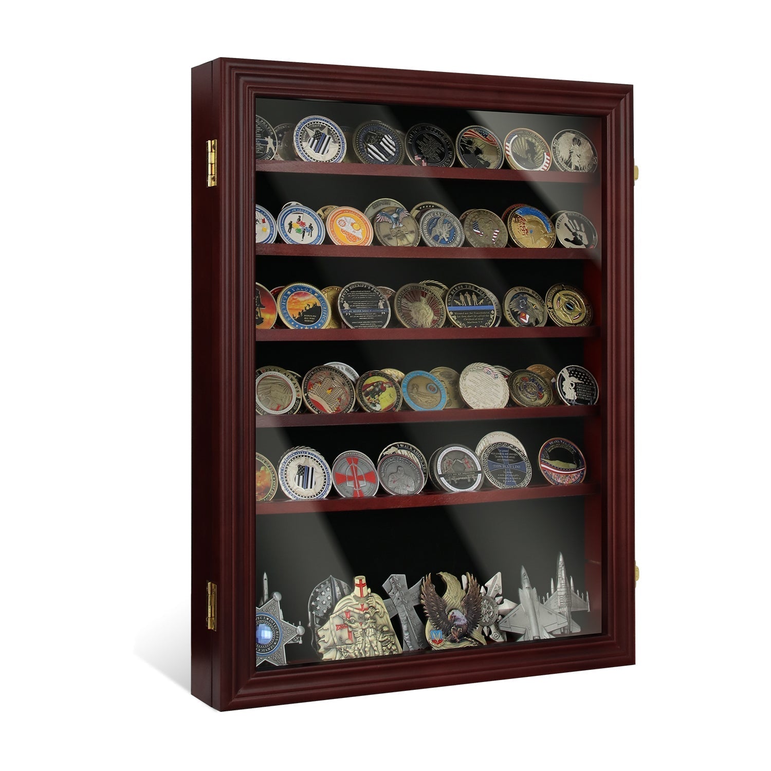 7 Tiers Cabine Challenge Coin Display Shadow Box mysite