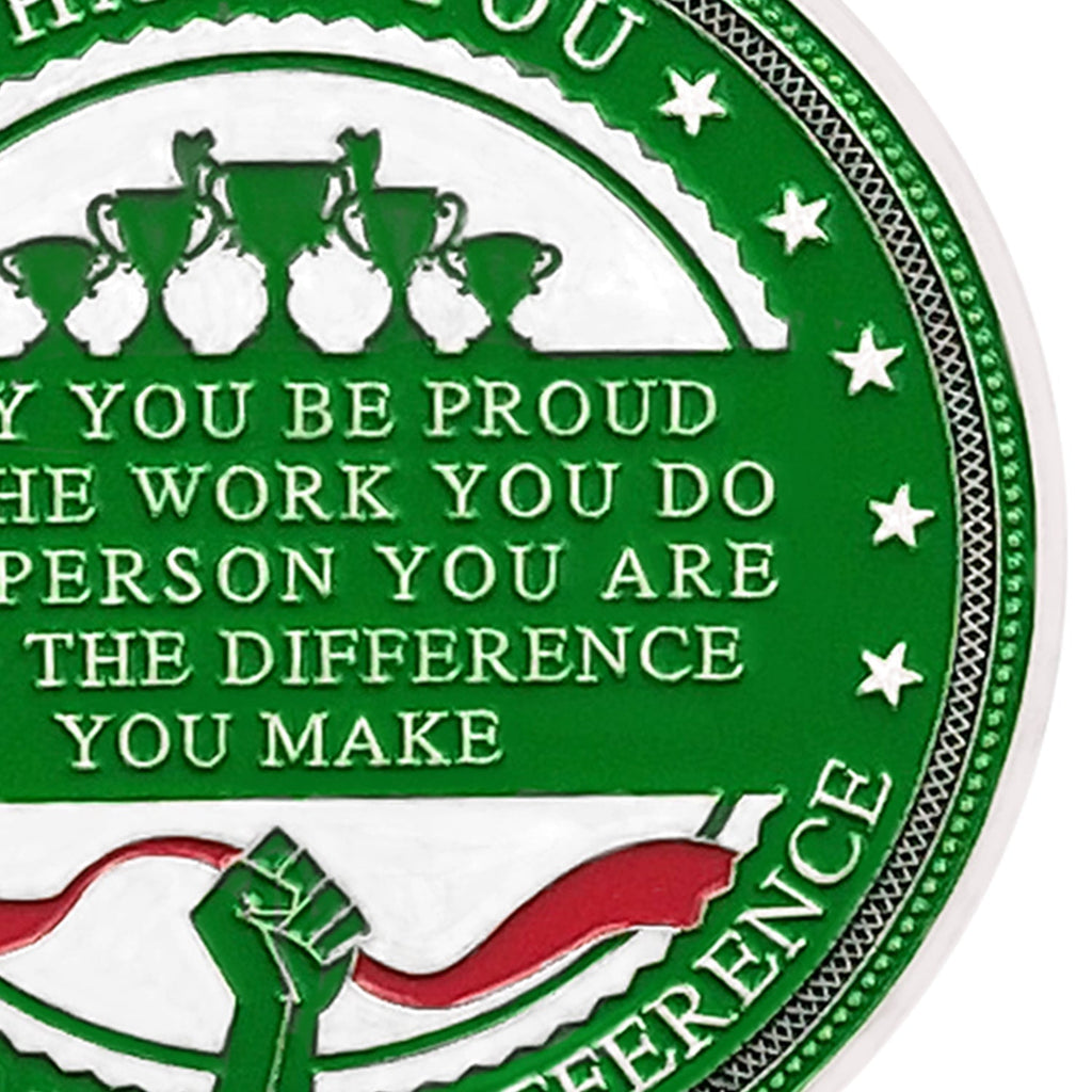 Encouragement Challenge Coin-Employee Appreciation Gifts Inspirational Thank You Coin for Students and Cowokers-Building Mastery and Skill mysite