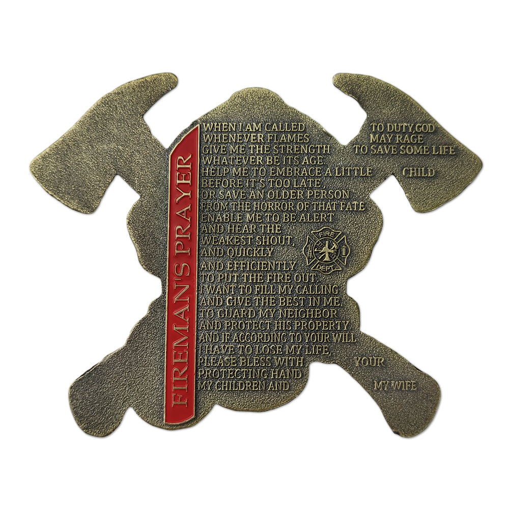 US Gas Mask Firefighter’s Prayer Challenge Coin mysite