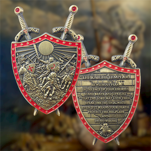 Knights Templar Armor Of God Challenge Coin Gifts for Christian🎁 mysite