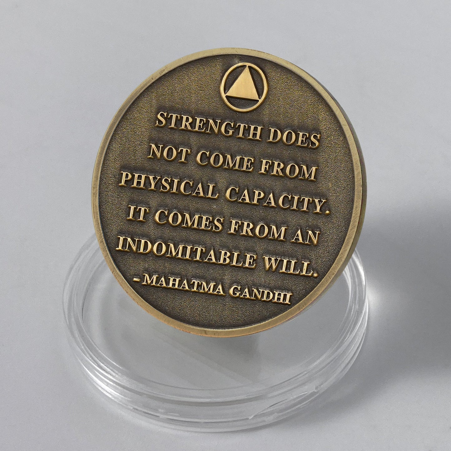Personalized The Desert Dawn of Unbreakable Will Sobriety Coin mysite