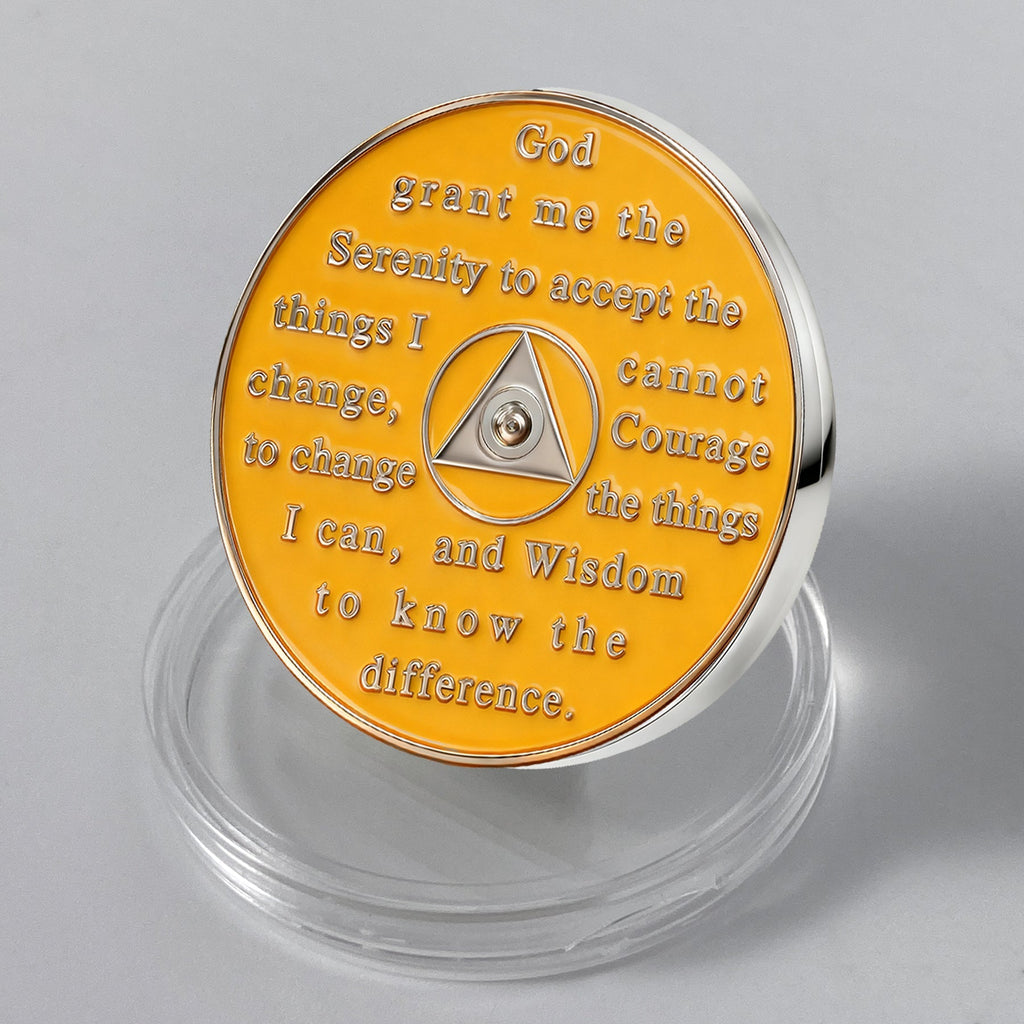 3D Embrace Courage with the Moon Wolf Recovery Sobriety Coin mysite