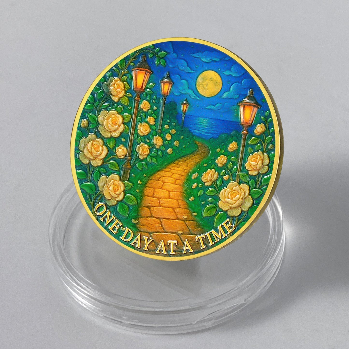 Personalized Path to Peace Sobriety Coin mysite