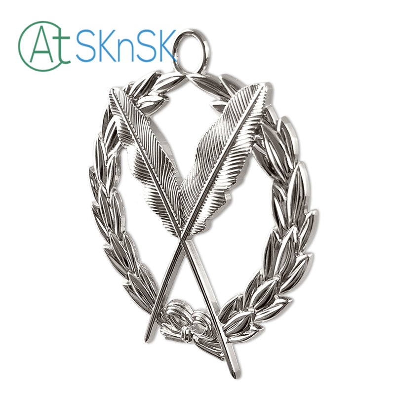 Masonic Secretary Sliver Jewel Pendant the Feather Quill mysite