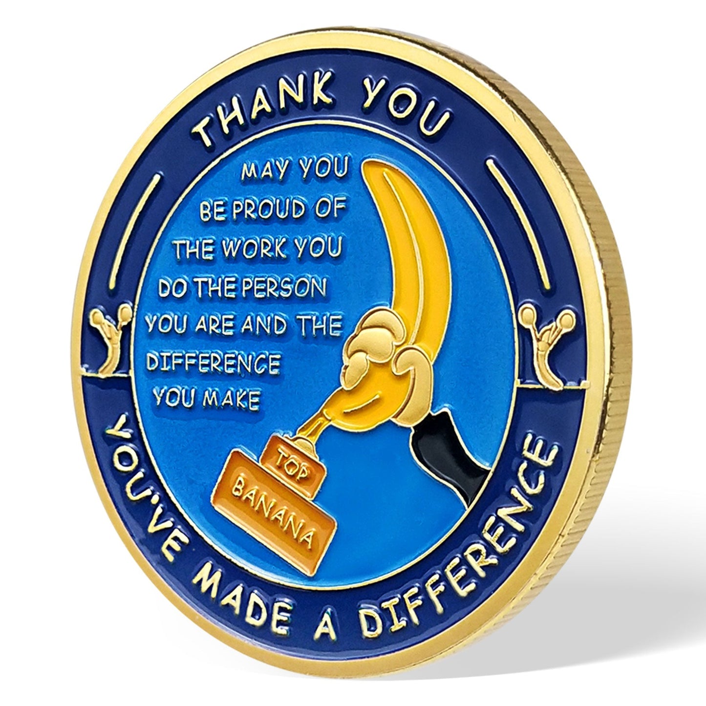 Encouragement Challenge Coin-Employee Appreciation Gifts Inspirational Thank You Coin for Students and Cowokers-Top Banana mysite