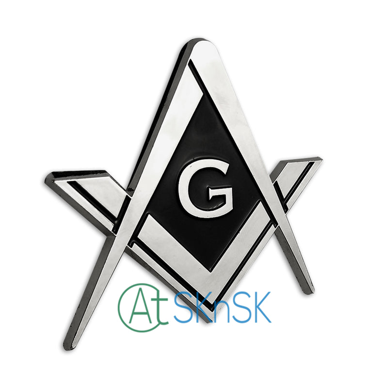 Mason Square and Compass Auto Car Emblem mysite