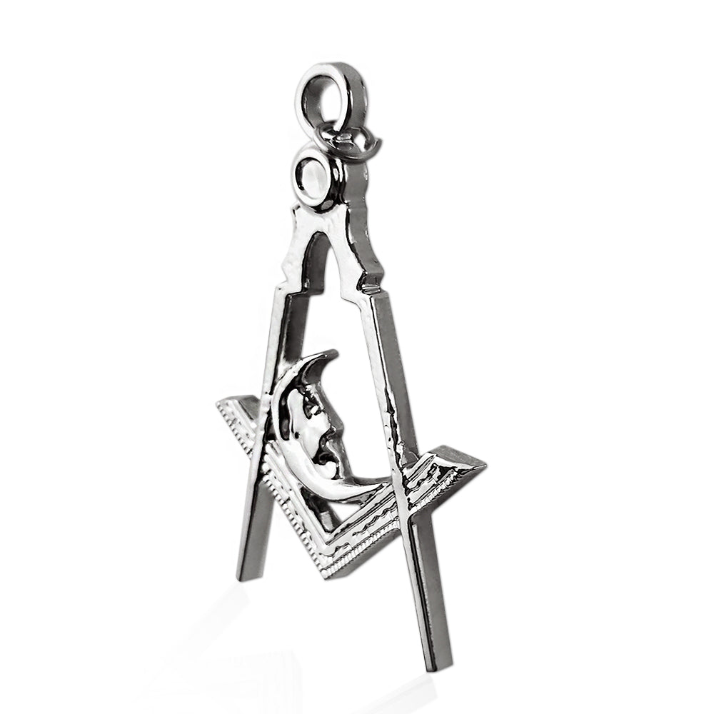 Masonic Moon Silver Jewel Pendant mysite