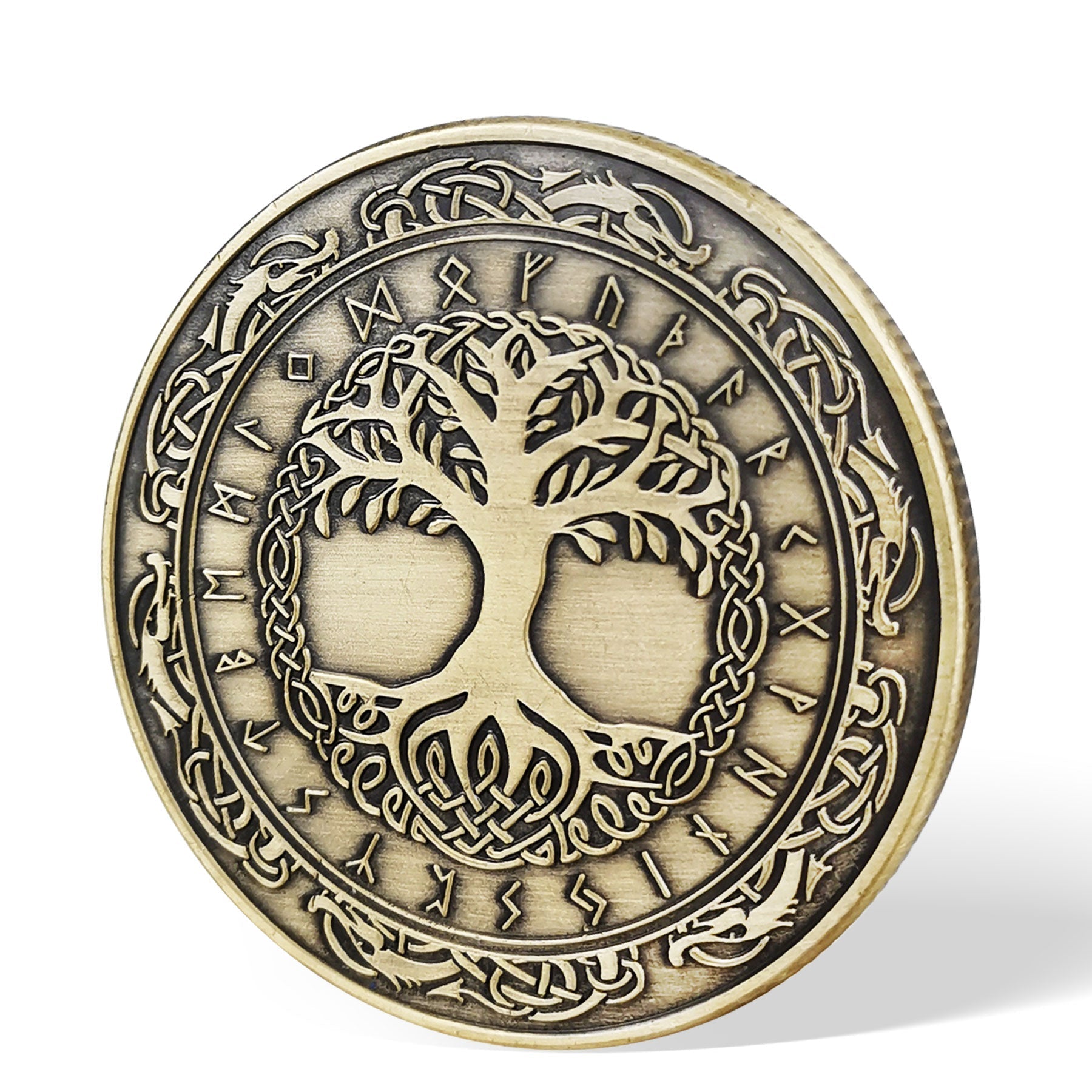 Viking Yggdrasil Tree of Life Coin Nordic Mythology Talisman mysite