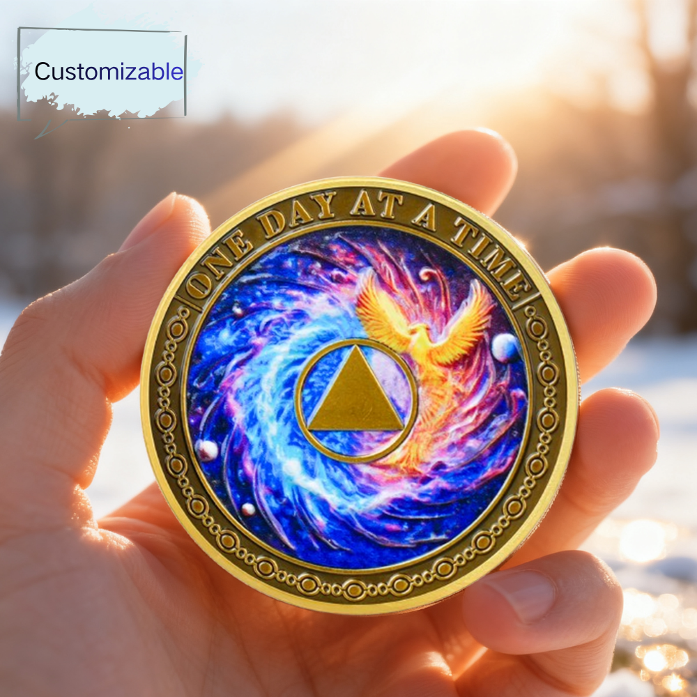Personalized Phoenix Rebirth Sobriety Coin mysite