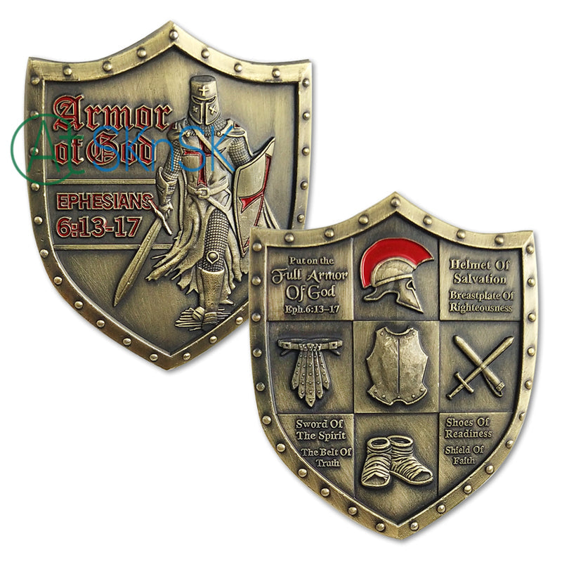 Put on the Full Armor of God Eph. 6:13-17 Challenge Coin mysite
