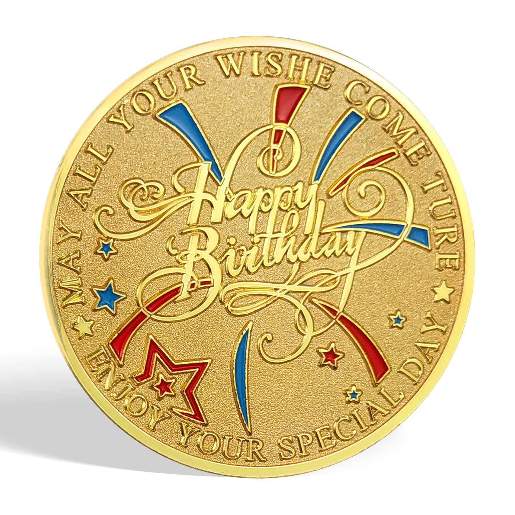 Happy Birthday Coin, Christian Birthday Gifts for Friends for Siblings, Grandson or Granddaughter, Boys & Girls, The girl scatters the flowers mysite