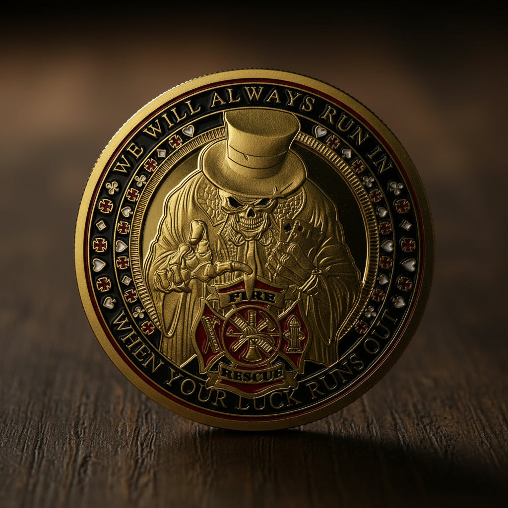 Firefighter Poker Challenge Coin mysite