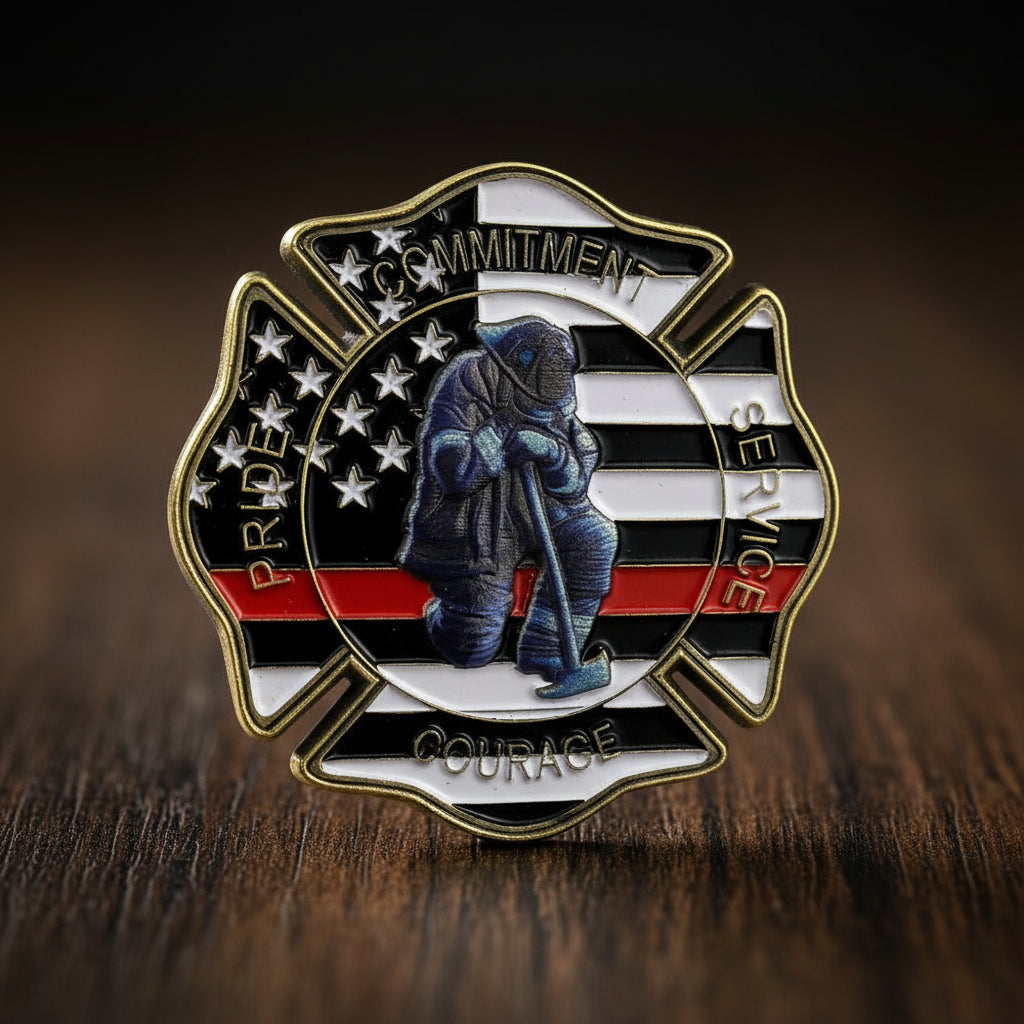 US Fireman’s Prayer Firefighter Challenge Coin mysite