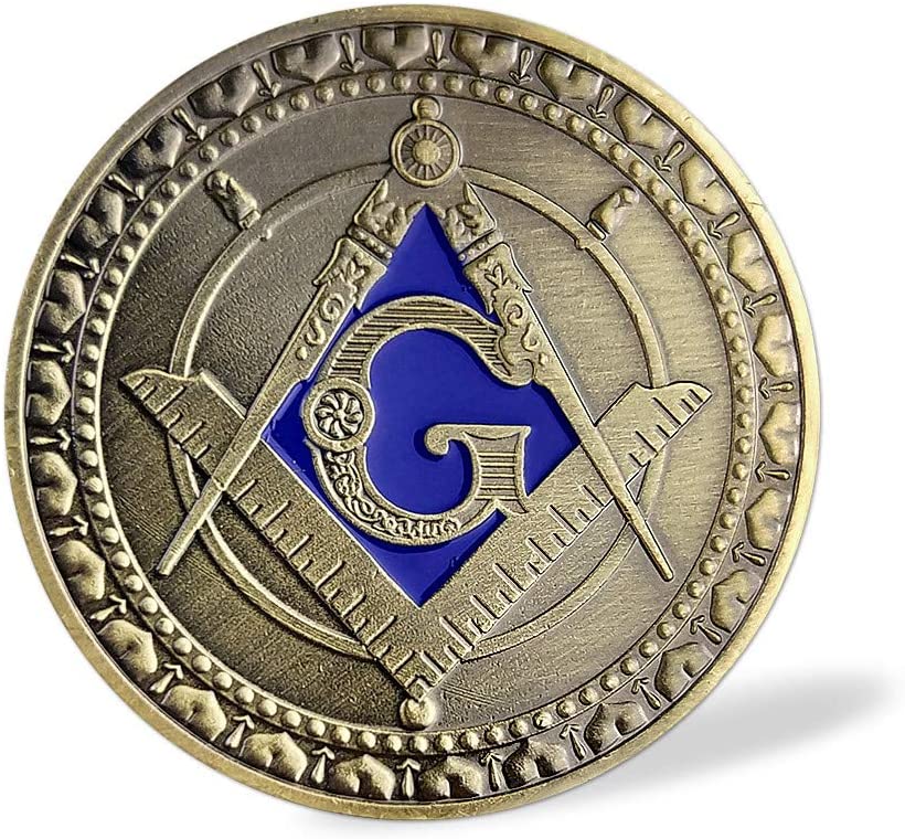 Masonic Challenge Coin With Guardian Angel Master Freemason Member Gift mysite