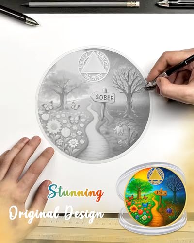 Personalized Sober Path Inspirational Sobriety Coin mysite