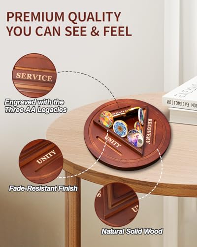 Solid Wood AA Coin Holder Display Holds 13 Coins mysite