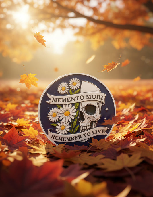 Memento Mori Coin Blooming Daisy Skull Challenge Coins mysite