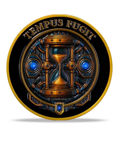 Memento Mori & Tempus Futuristic Mechanical Skull Coin mysite