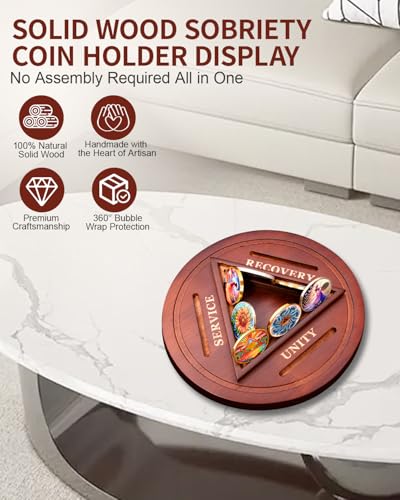 Solid Wood AA Coin Holder Display Holds 13 Coins mysite