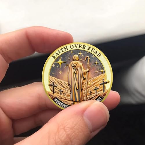 Faith Over Fear Christian Challenge Coin mysite