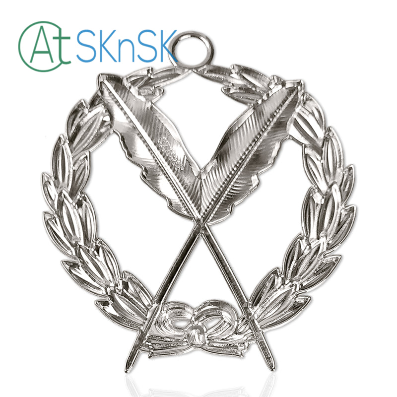 Masonic Secretary Sliver Jewel Pendant the Feather Quill mysite