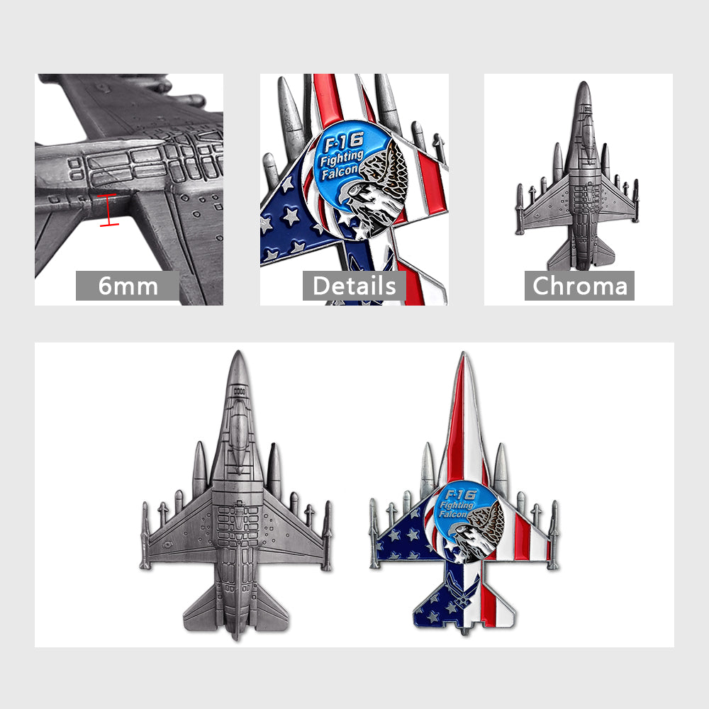 United States Air Force F16 Fighting Falcon Model Challenge Coin mysite