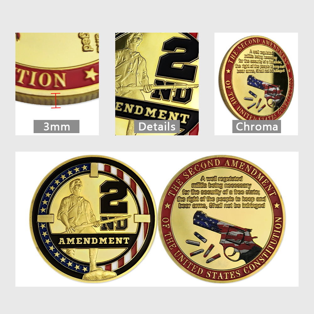 US Constitution 2nd Amendment Police Challenge Coin mysite