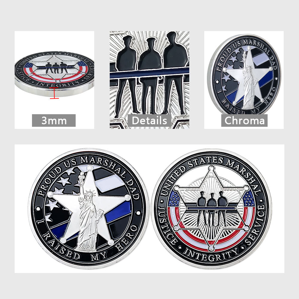 United States Blue Flag Liberty Veteran Challenge Coin mysite