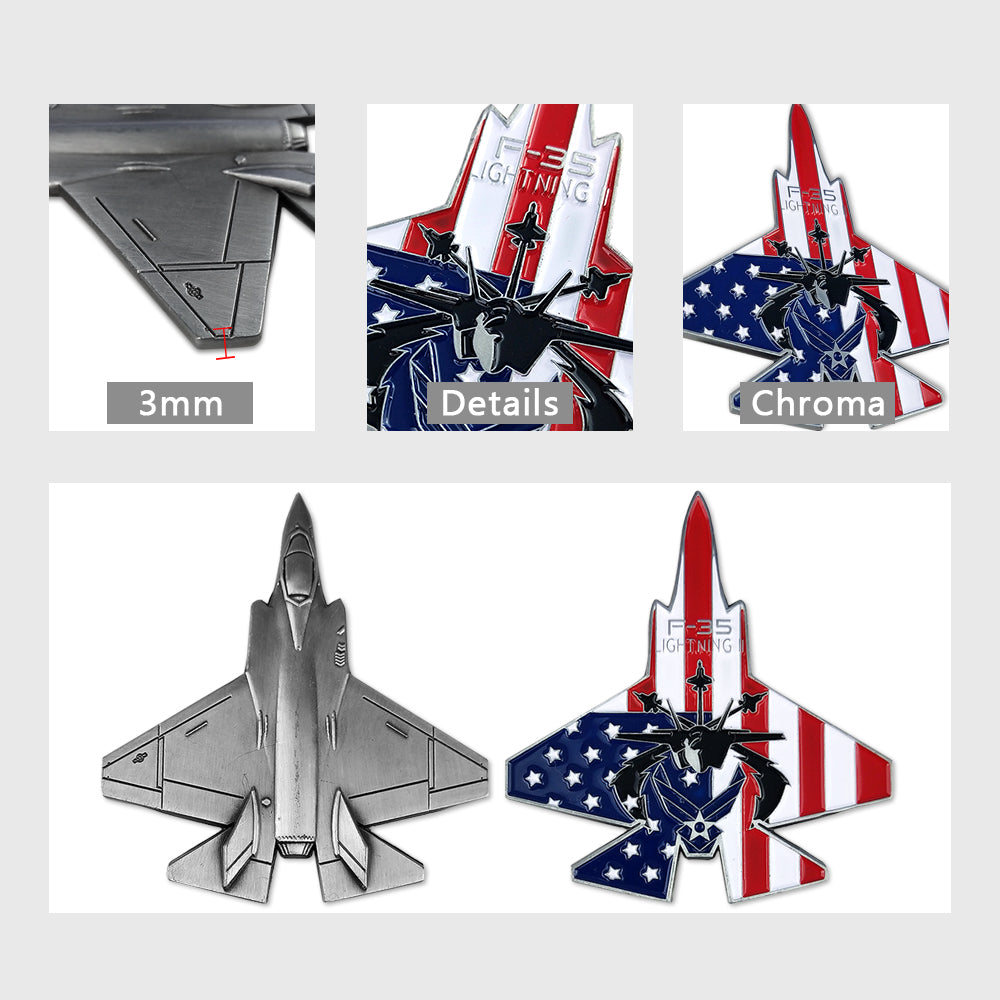 United States Air Force F35 Lighting Model Challenge Coin mysite