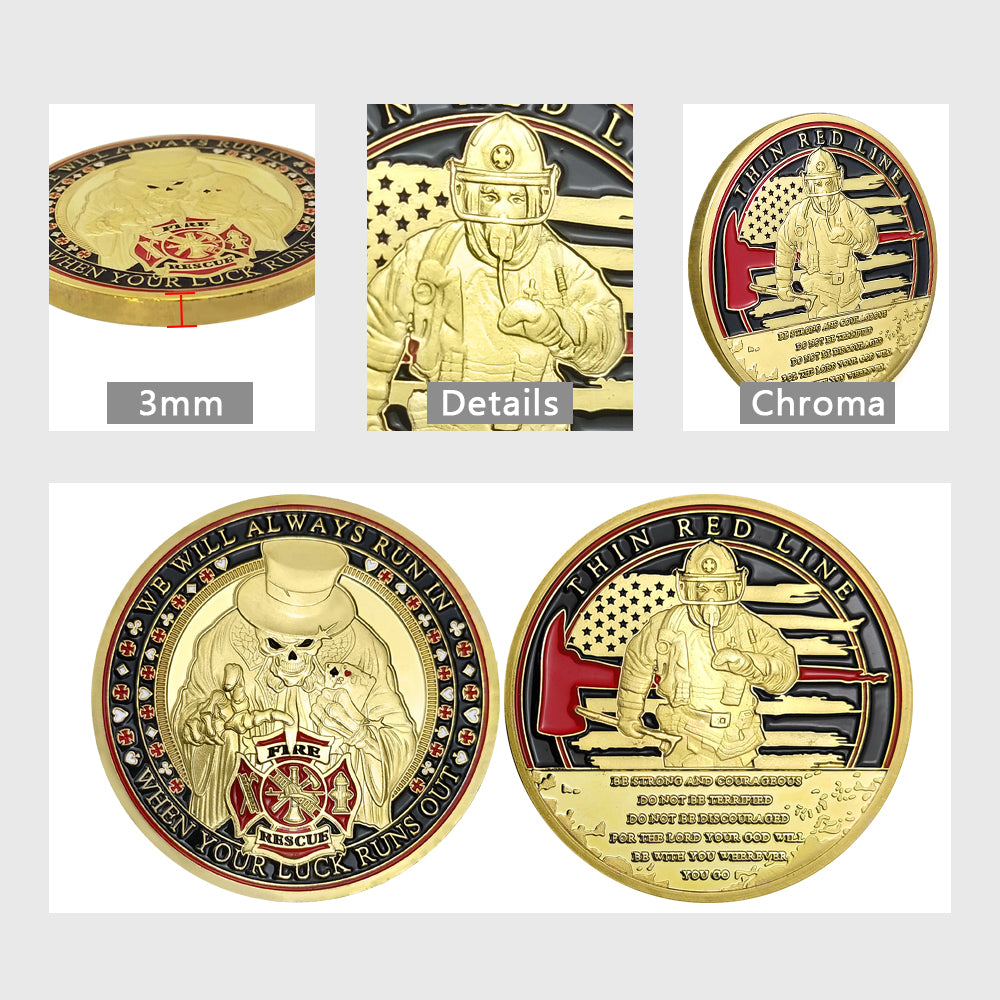 Firefighter Poker Challenge Coin mysite