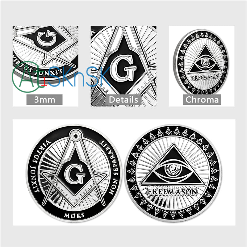 All-Seeing Eye Of Freemasonry's Challenge Coin mysite