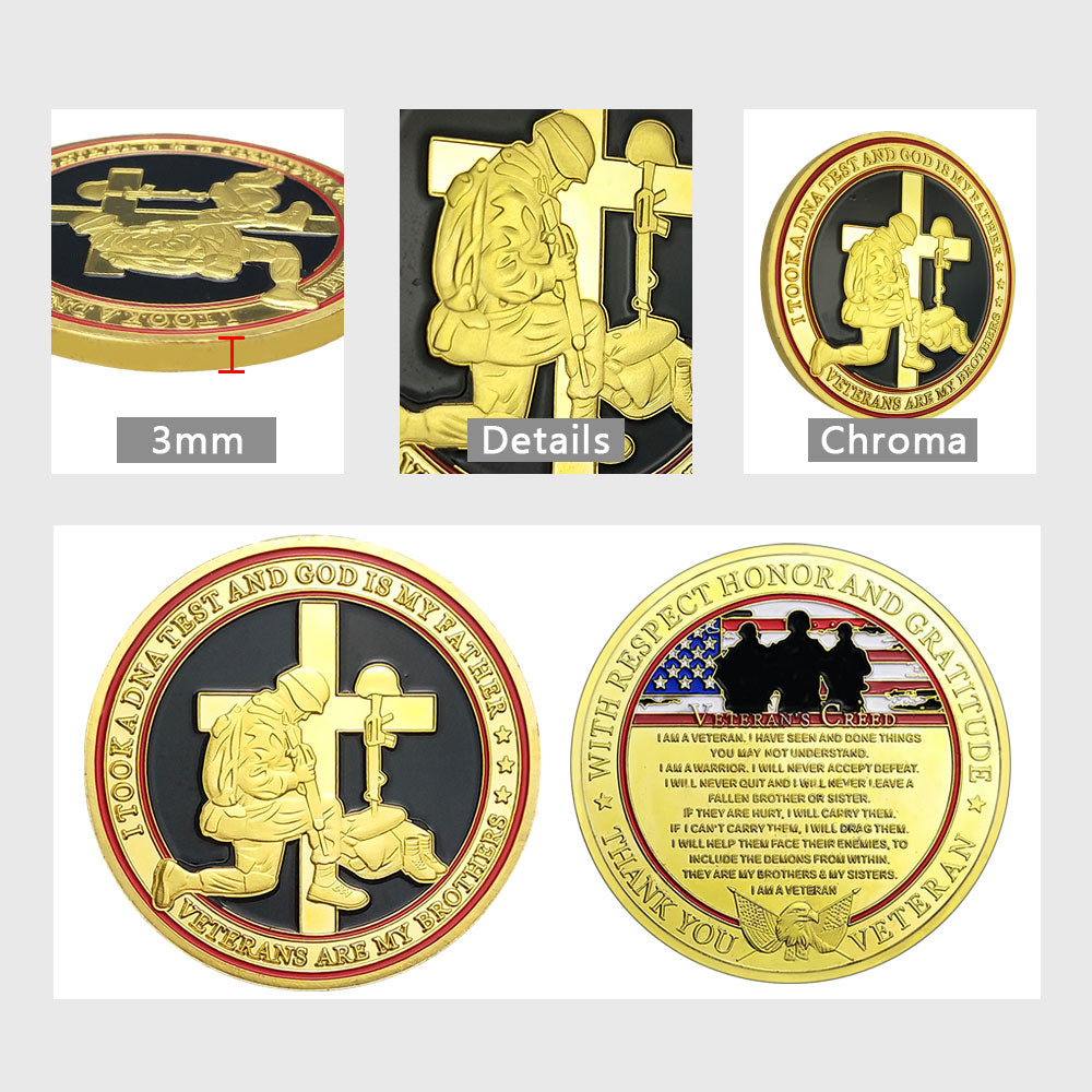 United States Veteran Creed Challenge Coin mysite