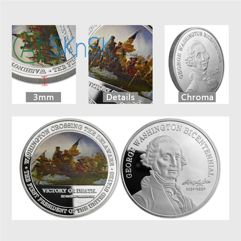 George Washington Crossing Delaware River Challenge Coin mysite