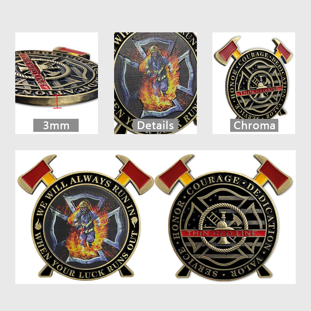 Firefighter Maltese Cross Fire Rescue Challenge Coin mysite
