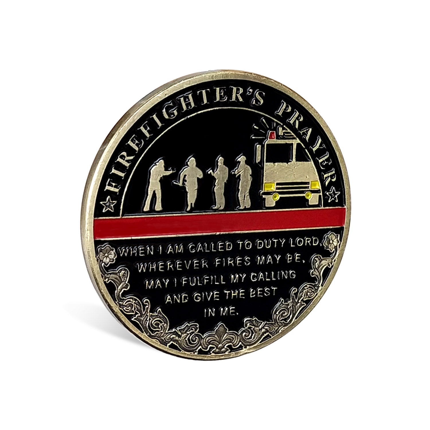 Fire Department Firefighter Brother Challenge Coin Thank You Appreciation Coin mysite