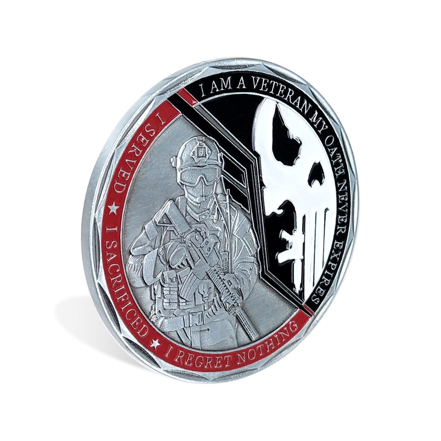 Veterans Oath Challenge Coin Served Never Expired Medallion Gift mysite
