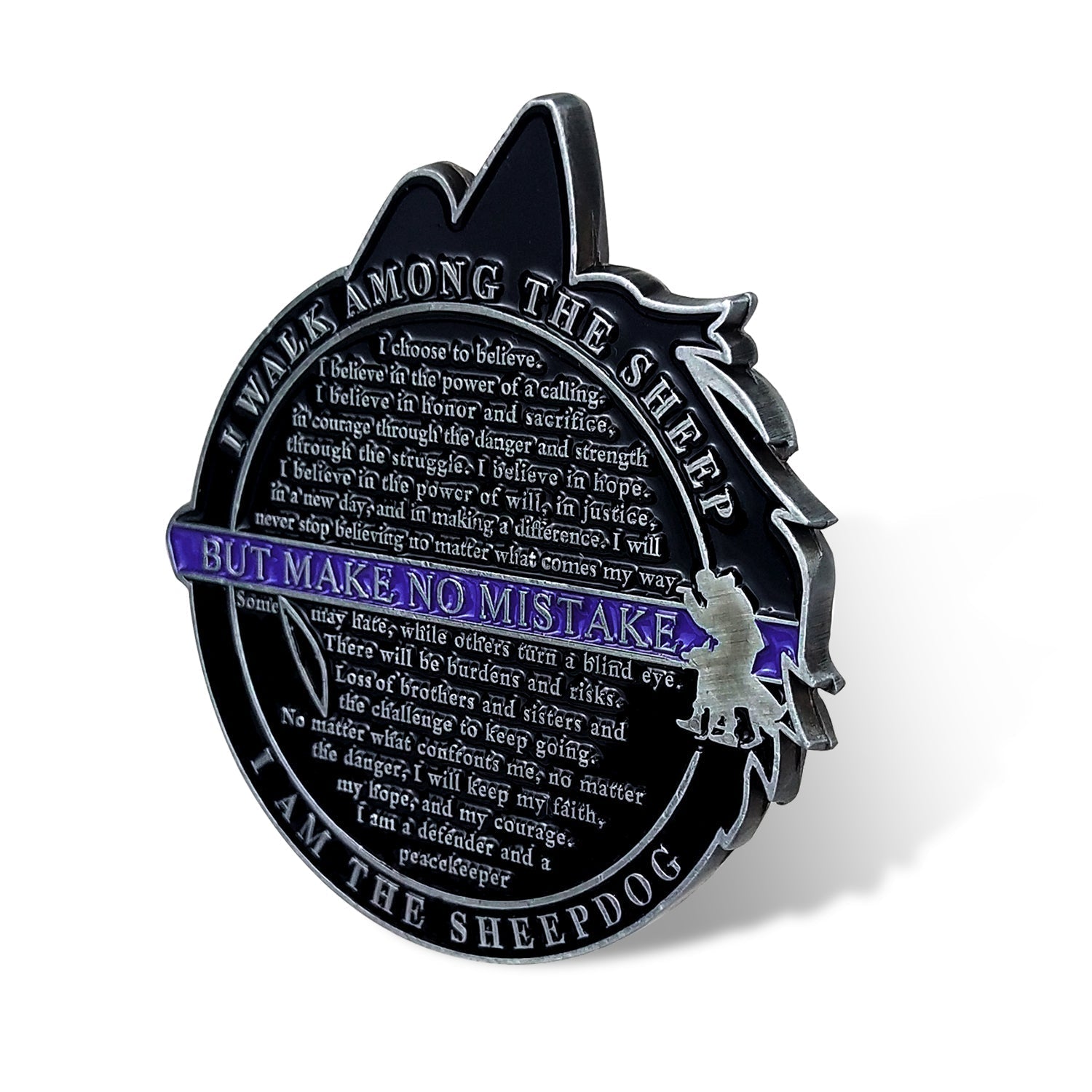 Police Challenge Coin Thin Blue Line Military Gift I Am The Sheepdog Commemorative Gift mysite