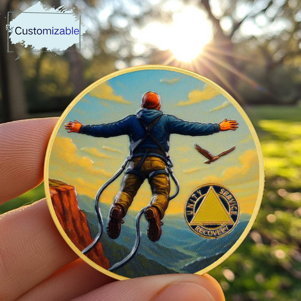 Personalized Skydiving Sobriety Coin mysite