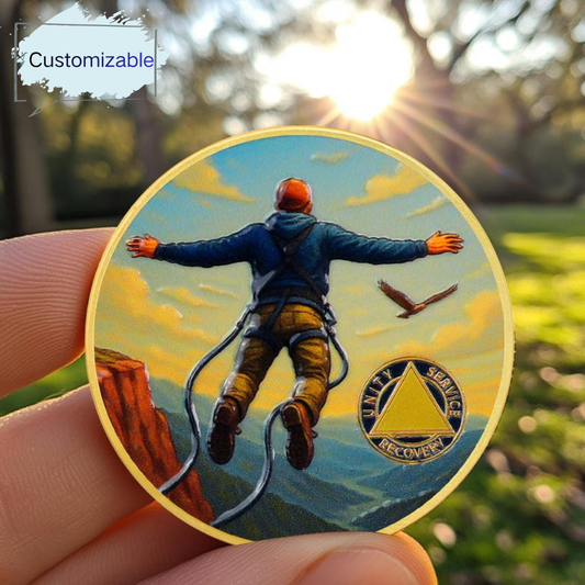 Personalized Skydiving Sobriety Coin mysite