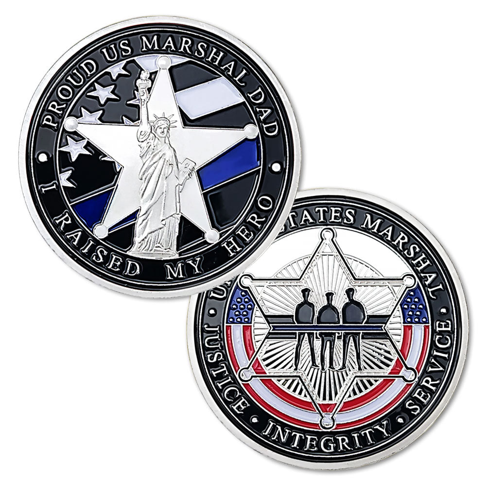United States Blue Flag Liberty Veteran Challenge Coin mysite