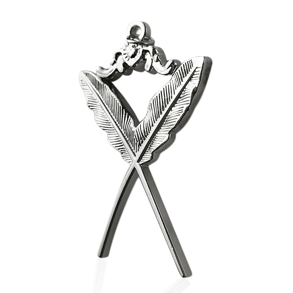 Masonic The Feather Quill Sliver Jewel Pendant mysite