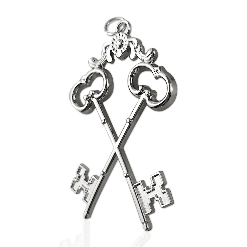 Masonic the Cross Vault Keys Treasurer Sliver Jewel Pendant mysite