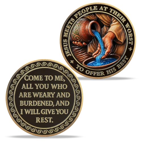 Water Jar Inspirational Bible Verse Religious Coin mysite