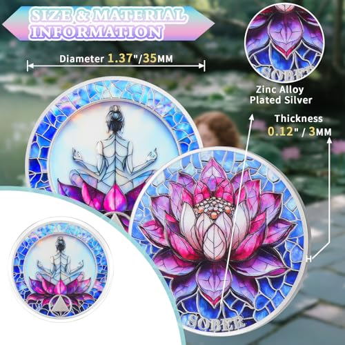 Personalized Rebirth & Peace Meditation on The Lotus Sobriety Coin mysite