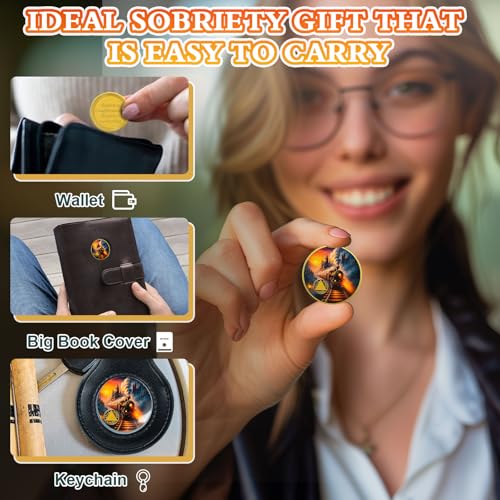 Personalized Embracing Transformation and Awakening Steam Train Sobriety Coin mysite