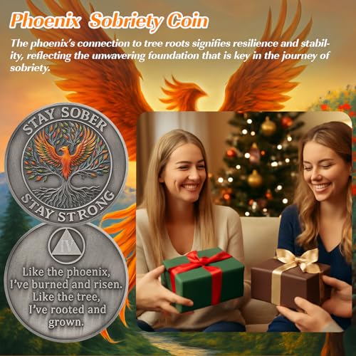 Personalized Phoenix Tree of Life Sobriety Coin mysite