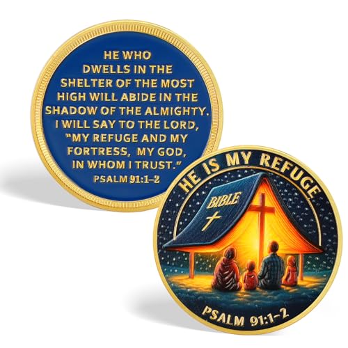 He is My Refuge Christian Challenge Coin mysite