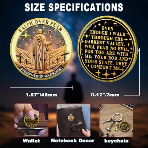 Faith Over Fear Christian Challenge Coin mysite